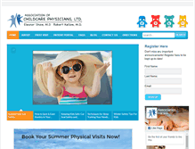 Tablet Screenshot of childcarephysicians.com